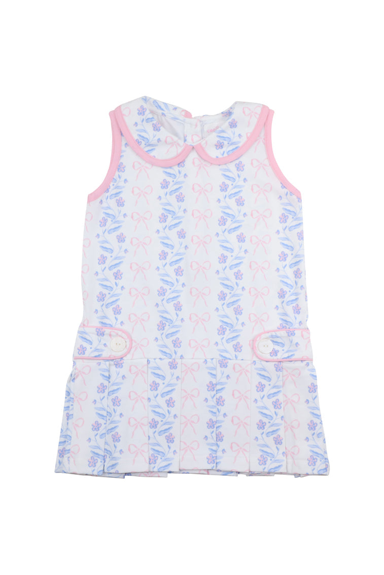 Cecil & Lou Floral Bow Knit Tennis Dress