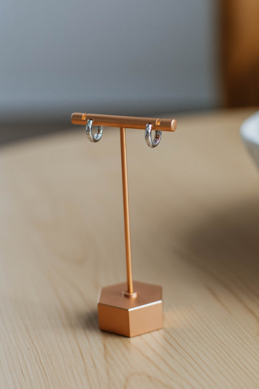 Among The Stars Huggie Earrings - Silver